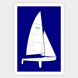 470 Sailboat Magnet